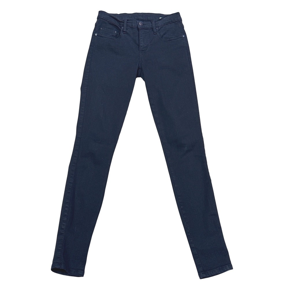 Nobody Denim Geo Skinny Jeans Women 27 Black Mid Rise Stretch Australian Denim